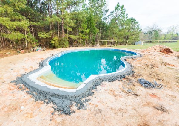 Pool Landscape Leveling in Mentor
