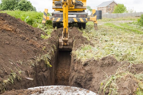 Drainage Trench Installation in Mentor