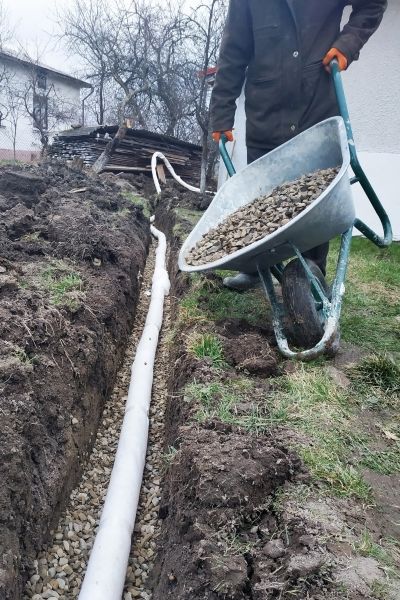 Drain Trenching in Mentor