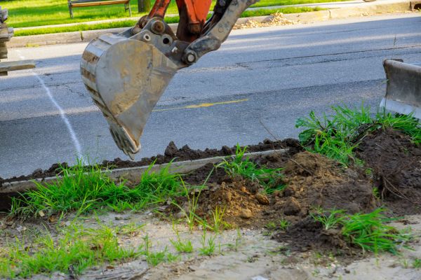 Sewer Line Trenching in Mentor