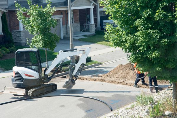 Electrical Line Trenching in Mentor