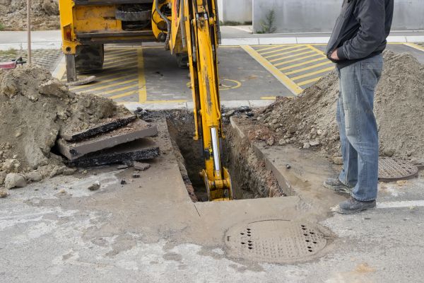Utility Line Excavation in Mentor
